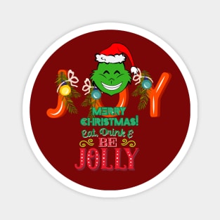 JOY - MERRY CHRISTMAS - Green Elf - Merry Christmas Magnet